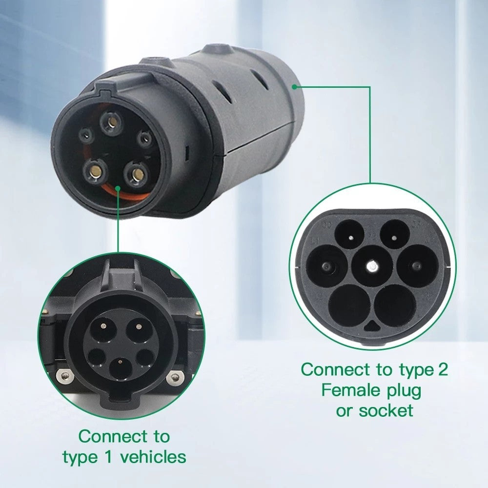 Type 2- Type 1 (J1772) Adapter