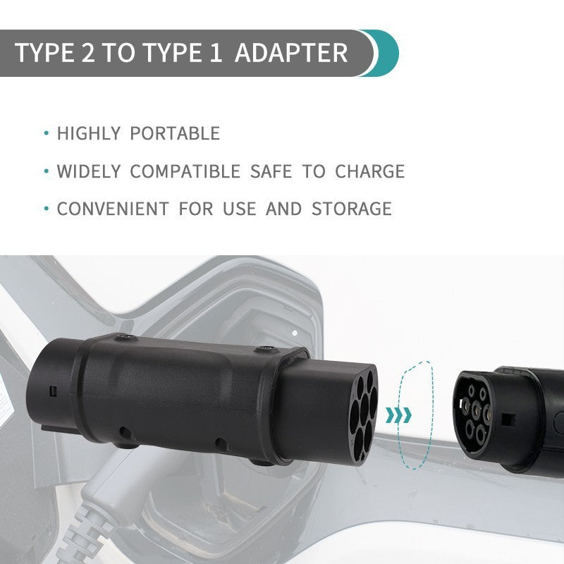 Type 2- Type 1 (J1772) Adapter