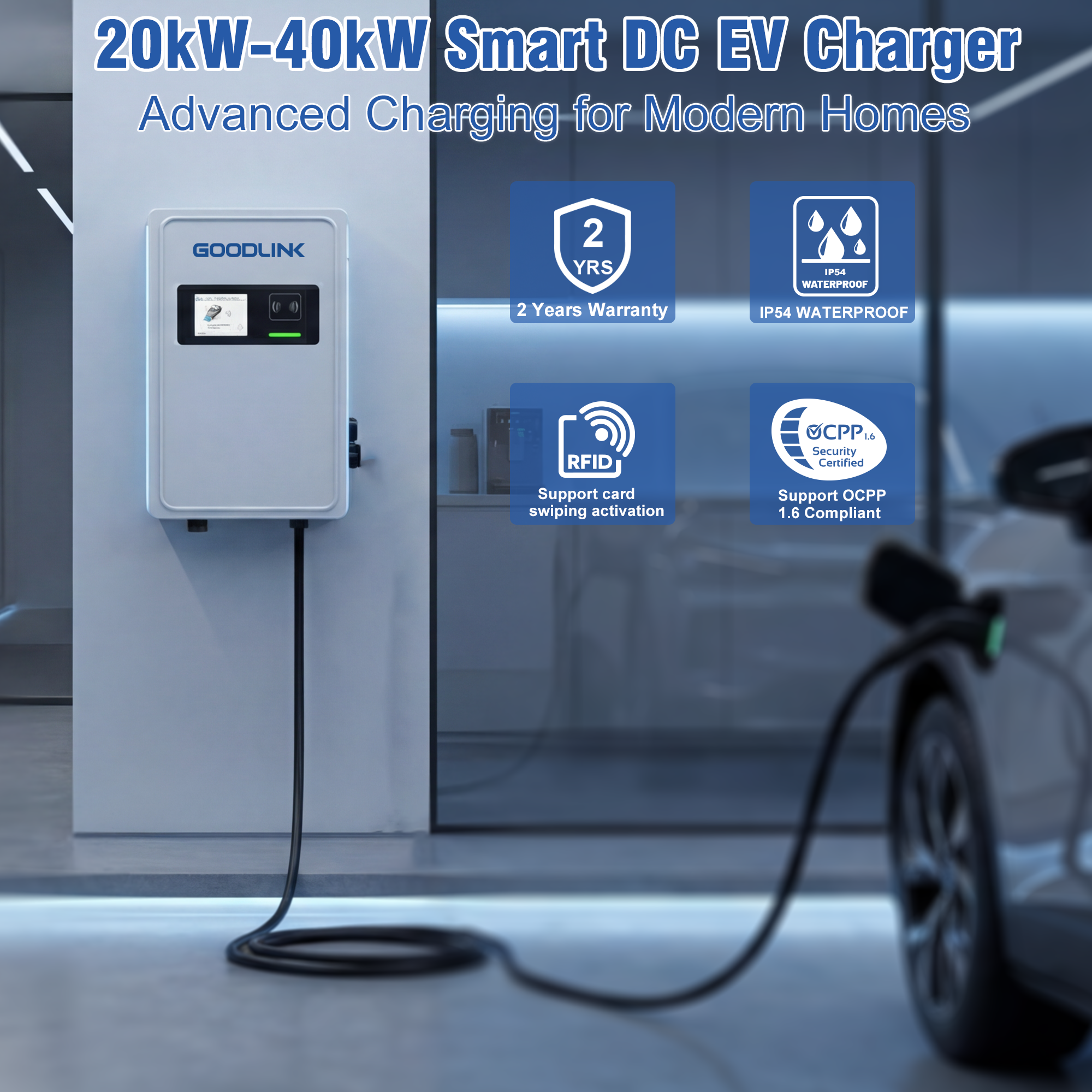 20–40kW DC Fast Charging for Home & Commercial