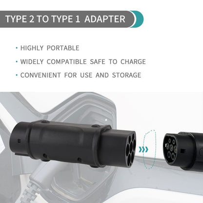 Type 2- Type 1 (J1772) Adapter