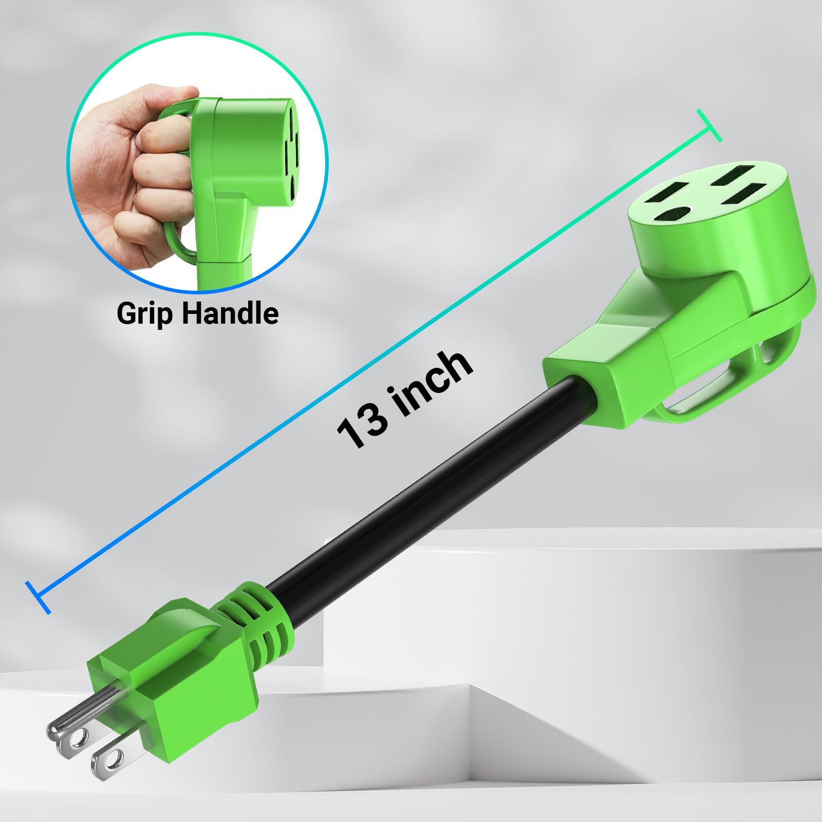 NEMA 14-50R to NEMA 5-15 Plug
